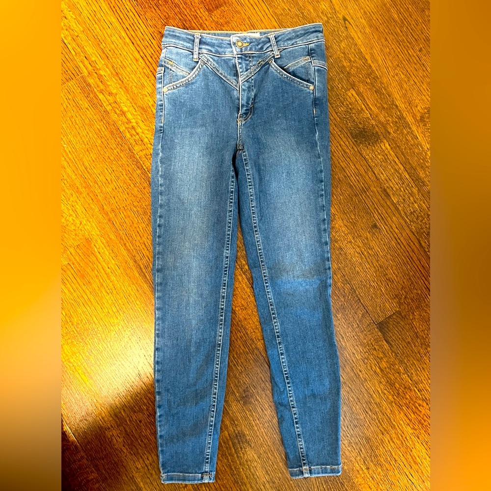 Free People Riley Seamed Skinny Jeans